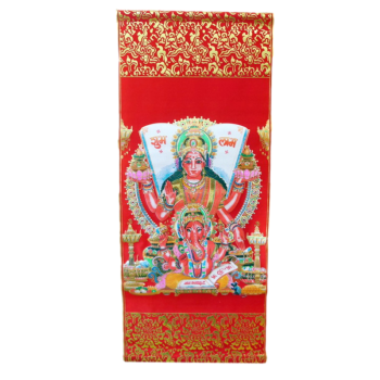 Materiałowa Thanka - GANESH Z PARVATI